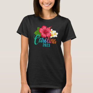 Camiseta Vacaciones Carolina Tropical Hibiscus Flowers