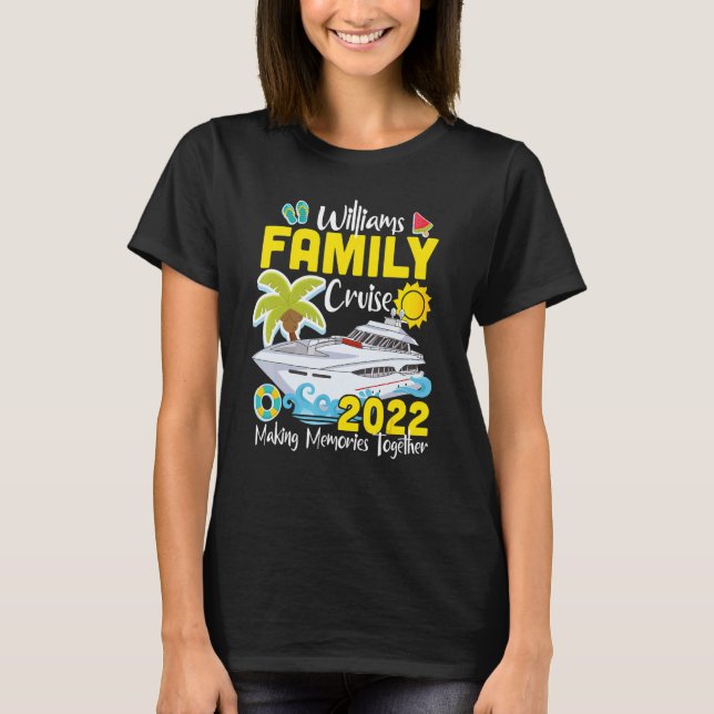 Camiseta Vacaciones coincidentes del crucero de la familia  (Anverso)