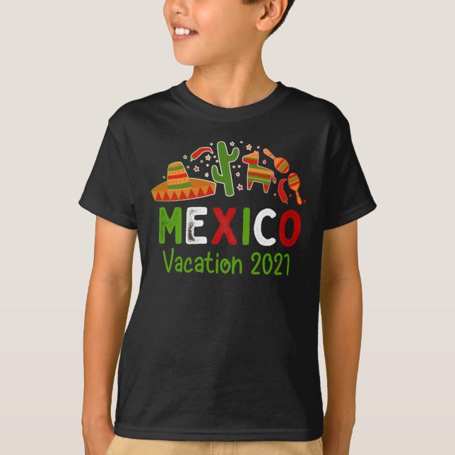 Camiseta Vacaciones coincidentes en México 2021 (Anverso)