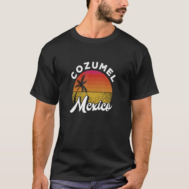 Camiseta Vacaciones Cozumel Mexico Beach Sunset Summer (Anverso)