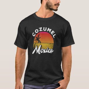 Camiseta Vacaciones Cozumel Mexico Beach Sunset Summer