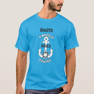 Camiseta Vacaciones Crucero Familiar Anclas Náuticas de Vel