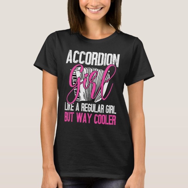 Camiseta Vacaciones de acordeón para Chicas (Anverso)