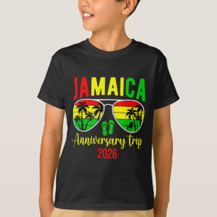 Camiseta Vacaciones de aniversario en Jamaica 2026 para par