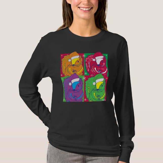 Camiseta Vacaciones de ardillas de arte pop (Anverso)