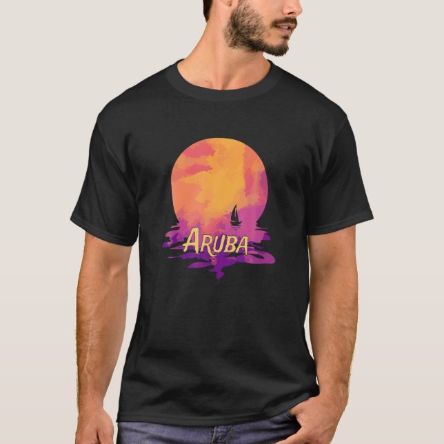Camiseta Vacaciones de Aruba - Recuerdos de viaje familiar  (Anverso)