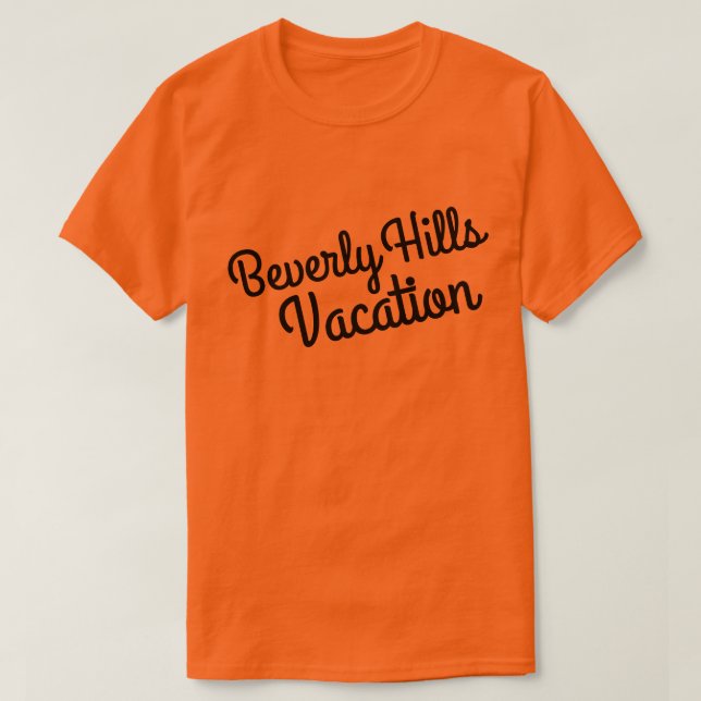 Camiseta Vacaciones de Beverly Hills (Diseño del anverso)