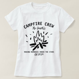 Camiseta Vacaciones de campamento familiar 2024, equipo de