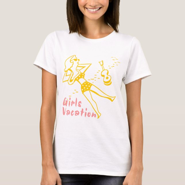 Camiseta Vacaciones de chicas (Anverso)