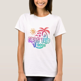 Camiseta Vacaciones de chicas 2026 o diseño de viaje