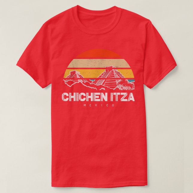 Camiseta Vacaciones de Chichen Itza México  (Diseño del anverso)