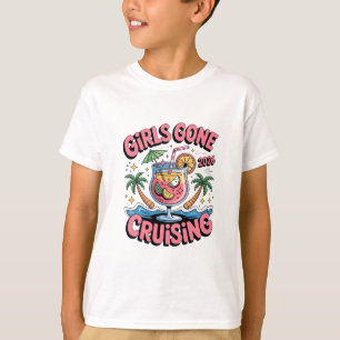 Camiseta Vacaciones de crucero de bebida Girls Gone Cruisin