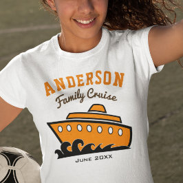 Camiseta Vacaciones de crucero de la familia de nombres per