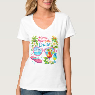 Camiseta Vacaciones de crucero de madre e hija en los trópi