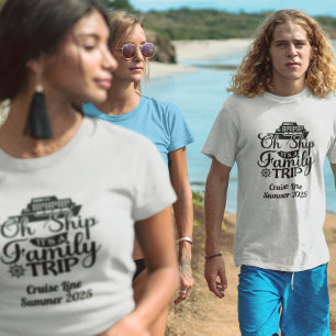 Camiseta Vacaciones de crucero en viaje familiar en barco