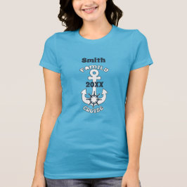 Camiseta Vacaciones de crucero familiar anclas náuticas de 