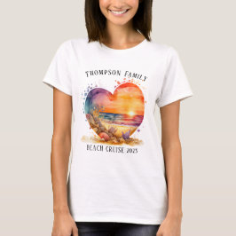 Camiseta Vacaciones de crucero para familias acuáticas Hear