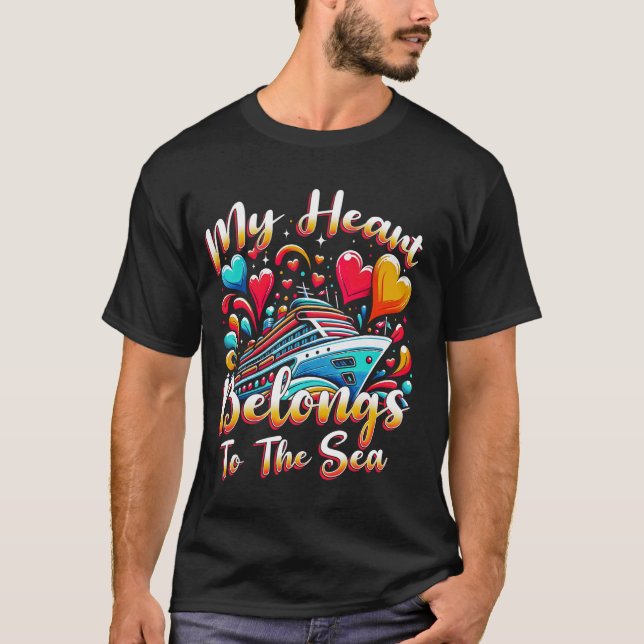 Camiseta Vacaciones de crucero para mi corazón (Anverso)