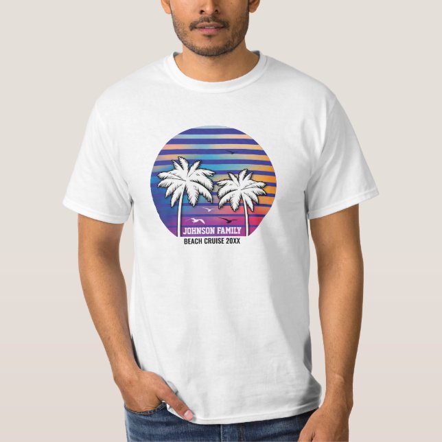 Camiseta Vacaciones de crucero personalizadas para reunión  (Anverso)