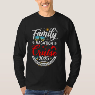 Camiseta Vacaciones de crucero retro de navegación 2025 par