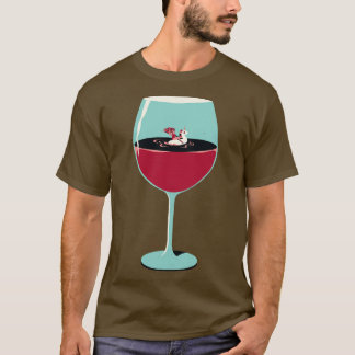 Camiseta Vacaciones de diseño de verano de vino Rosa para a