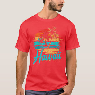 Camiseta Vacaciones de diseño tropical hawaiano en la isla 