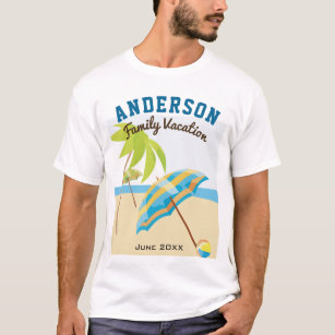 Camiseta Vacaciones de encargo de la playa del verano del
