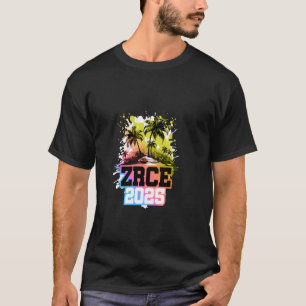 Camiseta Vacaciones de equipo colorido de Zrce 2025 en Croa
