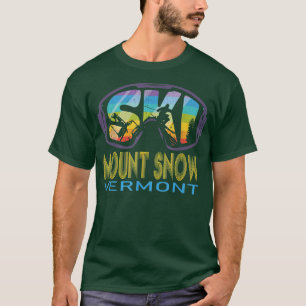 Camiseta Vacaciones de esquí en Montaña de Nieve Vermont