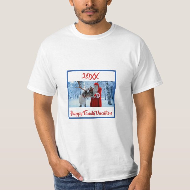 Camiseta vacaciones de familia del navidad (Anverso)