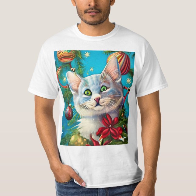 Camiseta vacaciones de gatitos de navidades (Anverso)