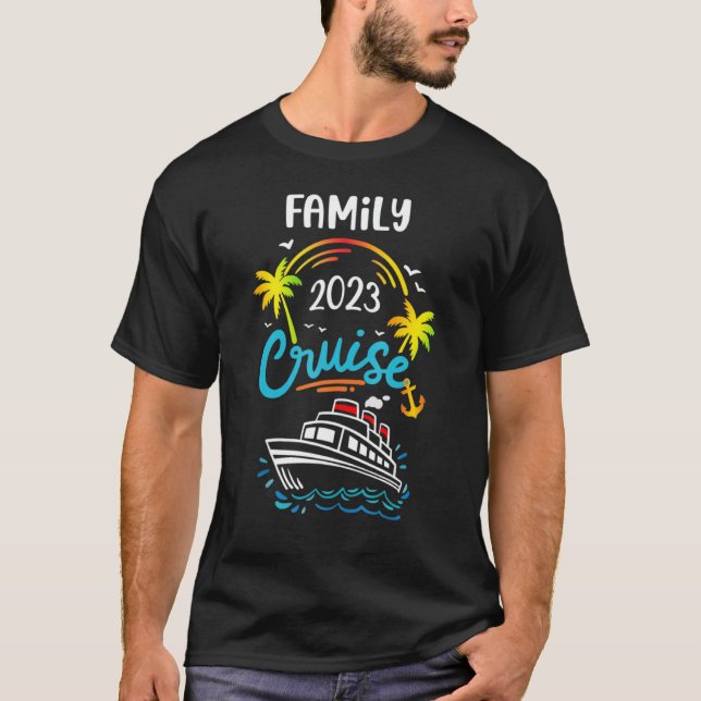 Camiseta Vacaciones de grupo coincidente de viajes de cruce (Anverso)