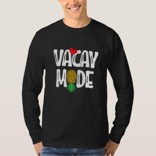 Camiseta Vacaciones de intercambio de piña al revés
