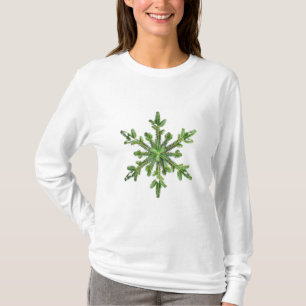 Camiseta Vacaciones de invierno Pine Snowflake Female de ma