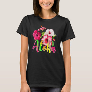 Camiseta Vacaciones de la familia Aloha Hawaii Flower Summe