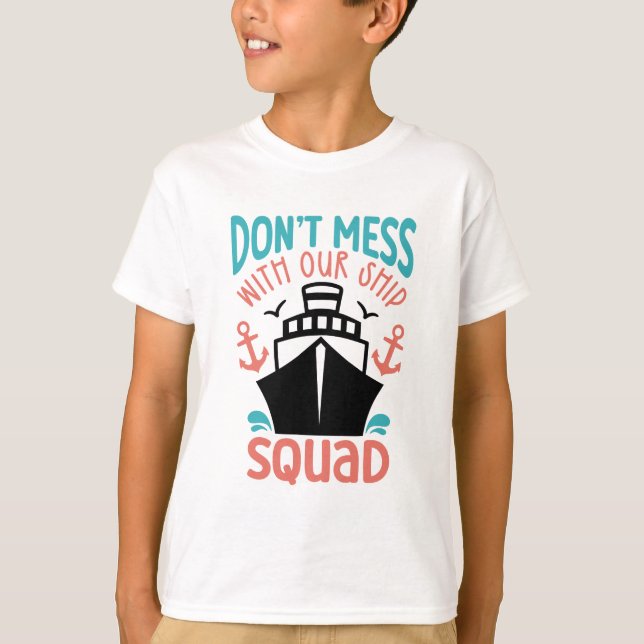 Camiseta Vacaciones de la familia de cruceros Squad (Anverso)
