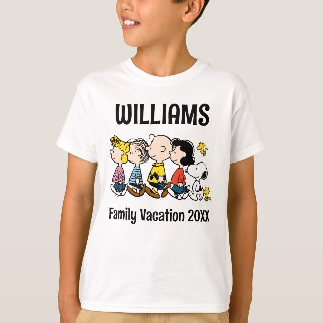 Camiseta Vacaciones de la familia Peanuts Gang (Anverso)