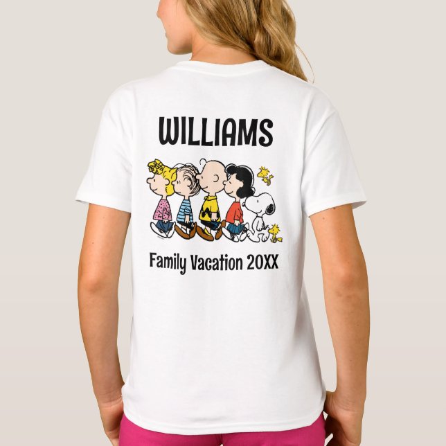 Camiseta Vacaciones de la familia Peanuts Gang (Reverso)