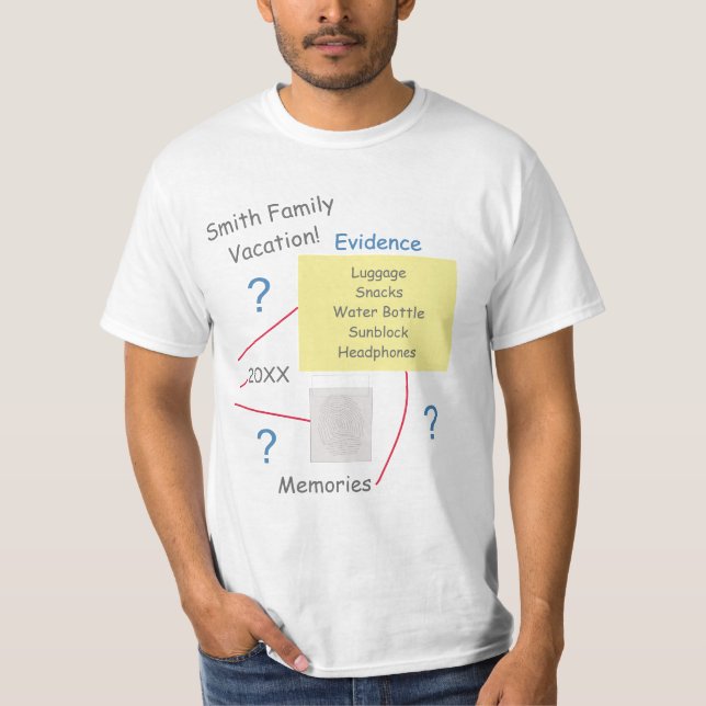 Camiseta Vacaciones de la Junta de Evidencia de Solución de (Anverso)
