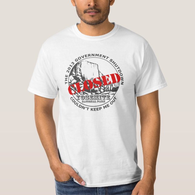 Camiseta Vacaciones de la parada del gobierno - Yosemite (Anverso)