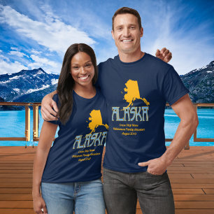 Camiseta Vacaciones de la travesía de la familia de Alaska