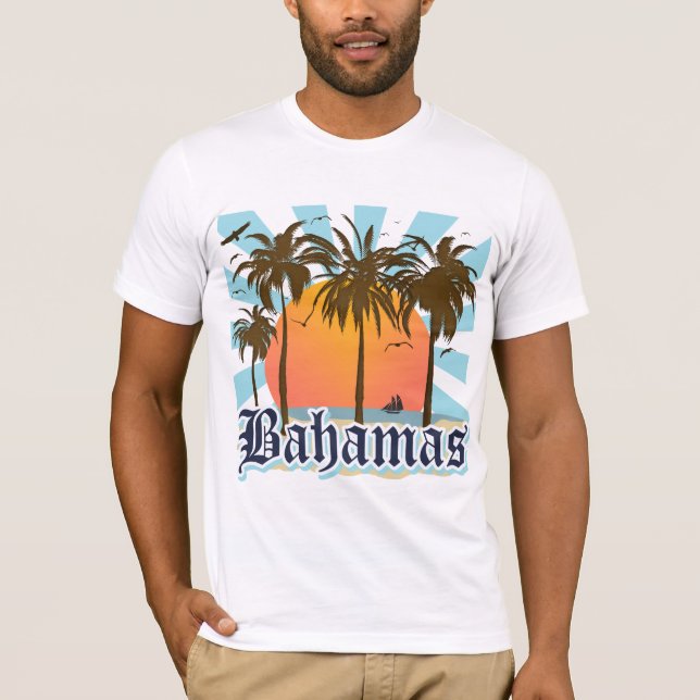 Camiseta Vacaciones de las islas de Bahamas (Anverso)