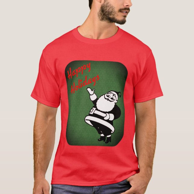 Camiseta Vacaciones de los Navidades de Santa Claus (Anverso)