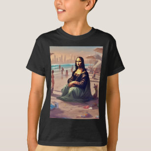 Camiseta Vacaciones De Mona Lisa En El Pegatina De Dubai