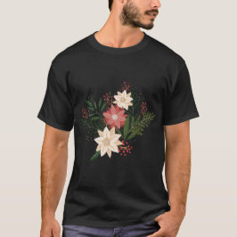 Camiseta vacaciones de navidades botánicos modernos premium