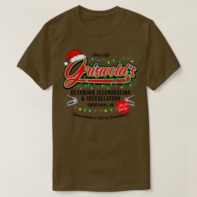 Camiseta Vacaciones de Navidades de iluminación de Griswold (Diseño del anverso)