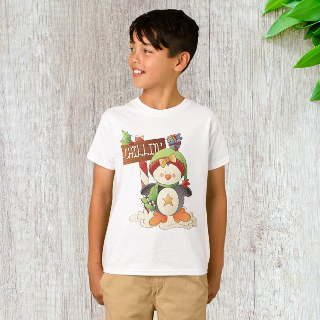 Camiseta Vacaciones de Navidades de invierno de Pingüino y  (Subido por el creador)