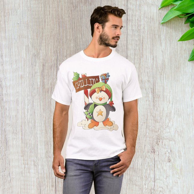 Camiseta Vacaciones de Navidades de invierno de Pingüino y  (Subido por el creador)