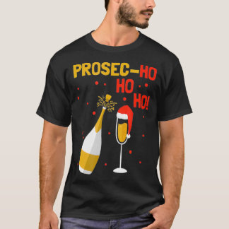 Camiseta Vacaciones de Navidades de Presecco Prosec Ho Ho H