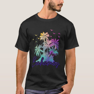 Camiseta Vacaciones de palmeras antiguas en la playa de Nas